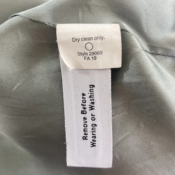 J. Crew Stadium Cloth by Nello Gori 6 Pea Coat Jacket Wool Blend Lined Gray Coat - Picture 11 of 12